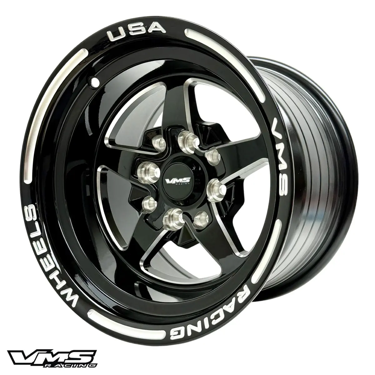 Front Or Rear V-Star Drag Race Wheel 13X9 5X100 / 5X114.3 0 Offset 5 Lug // Part # Vwst023 1