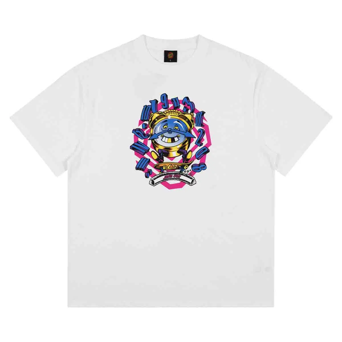 Santa Cruz - Grabke All Around Front Tee White 1