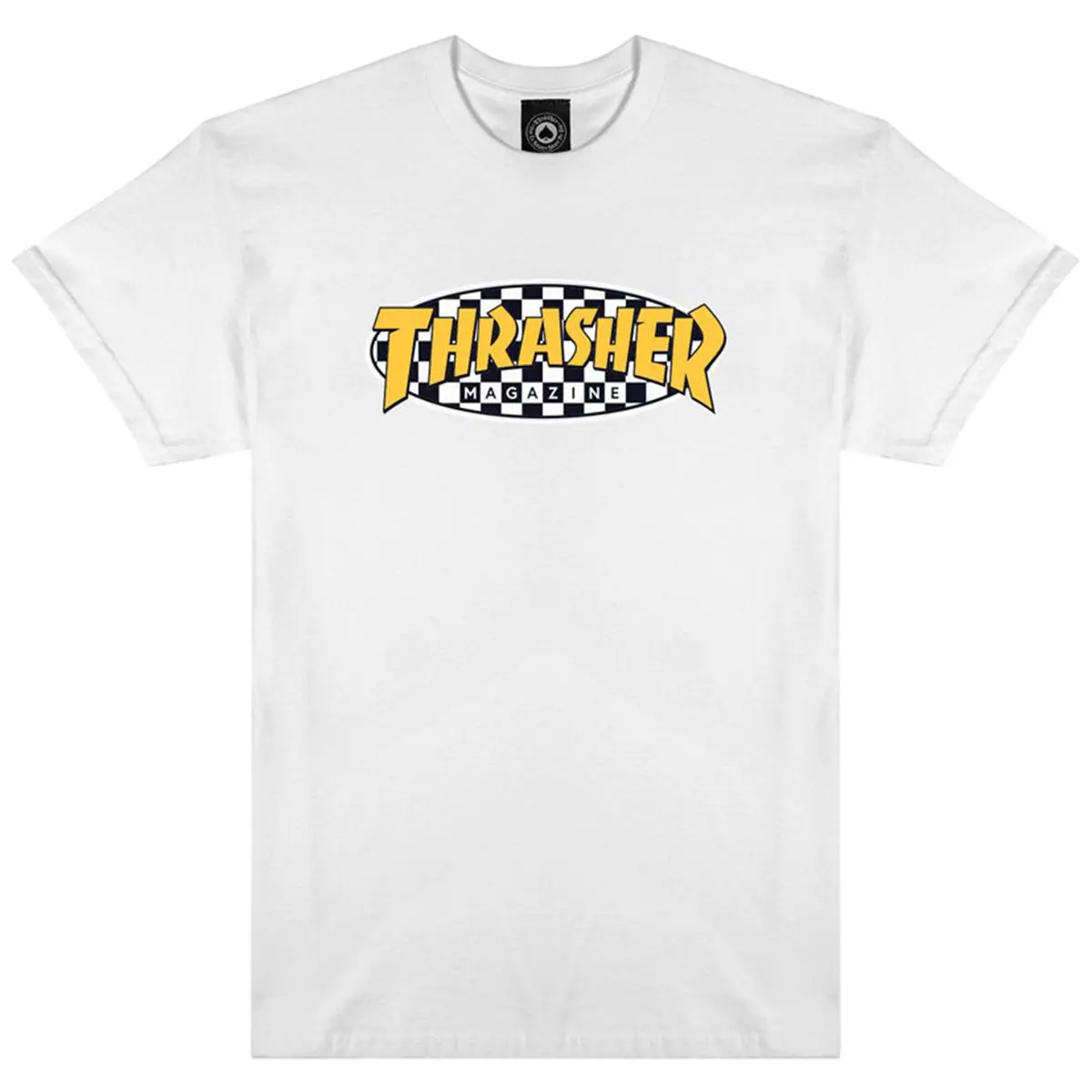 Thrasher - Checkered Oval Tee White 1
