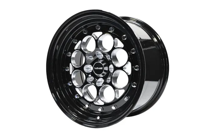 Front Or Rear Drag Race All Black Revolver 4 Lug Wheel 15X8 4X100/ 4X114.3 20 Offset All Black Great For Honda Civic Crx Acura Integra // Part # Vwre002 1