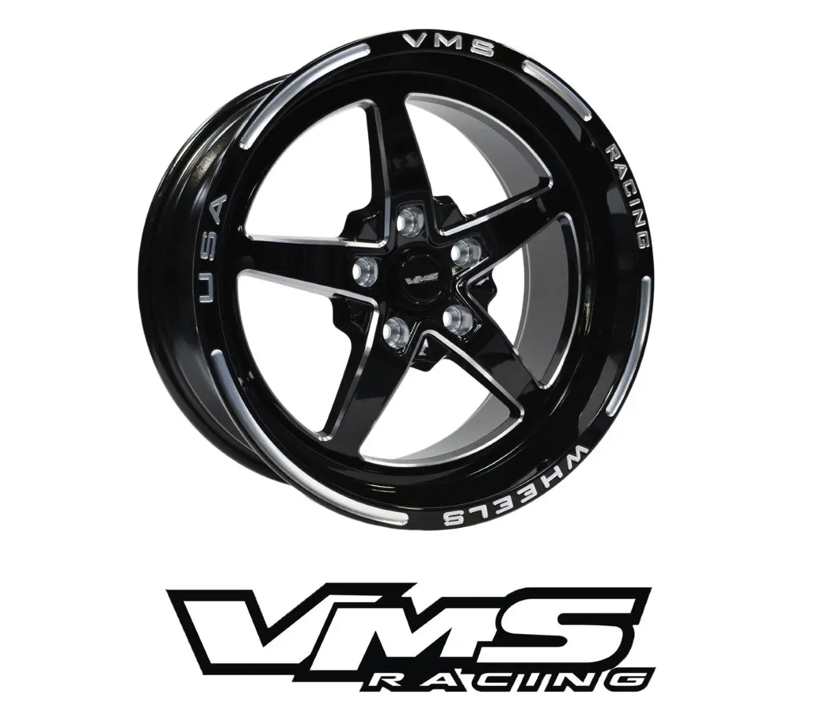 Street Drag Race V-Star Wheel 17X8 5X100 35 Offset // Part # Vwst008 1